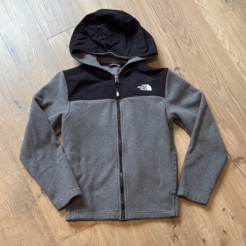 The North Face Kids Gray Fleece Hoodie